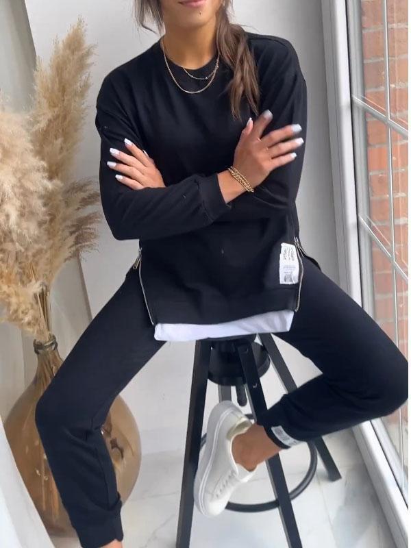 Ava - Women's Oversized Sweatshirt and Joggers Set Soft and Cozy