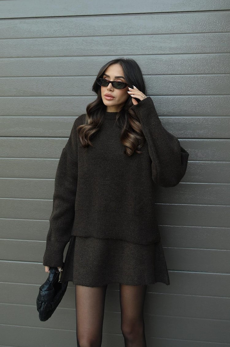 Amarli - Women's Sweater Skirt Set