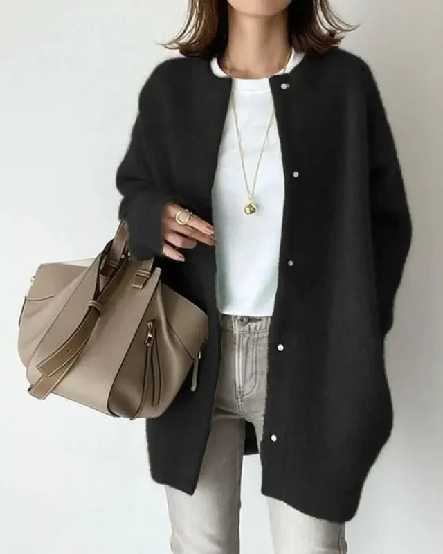 Kalina - Women's Relaxed Cardigan with Button Front - photo 7