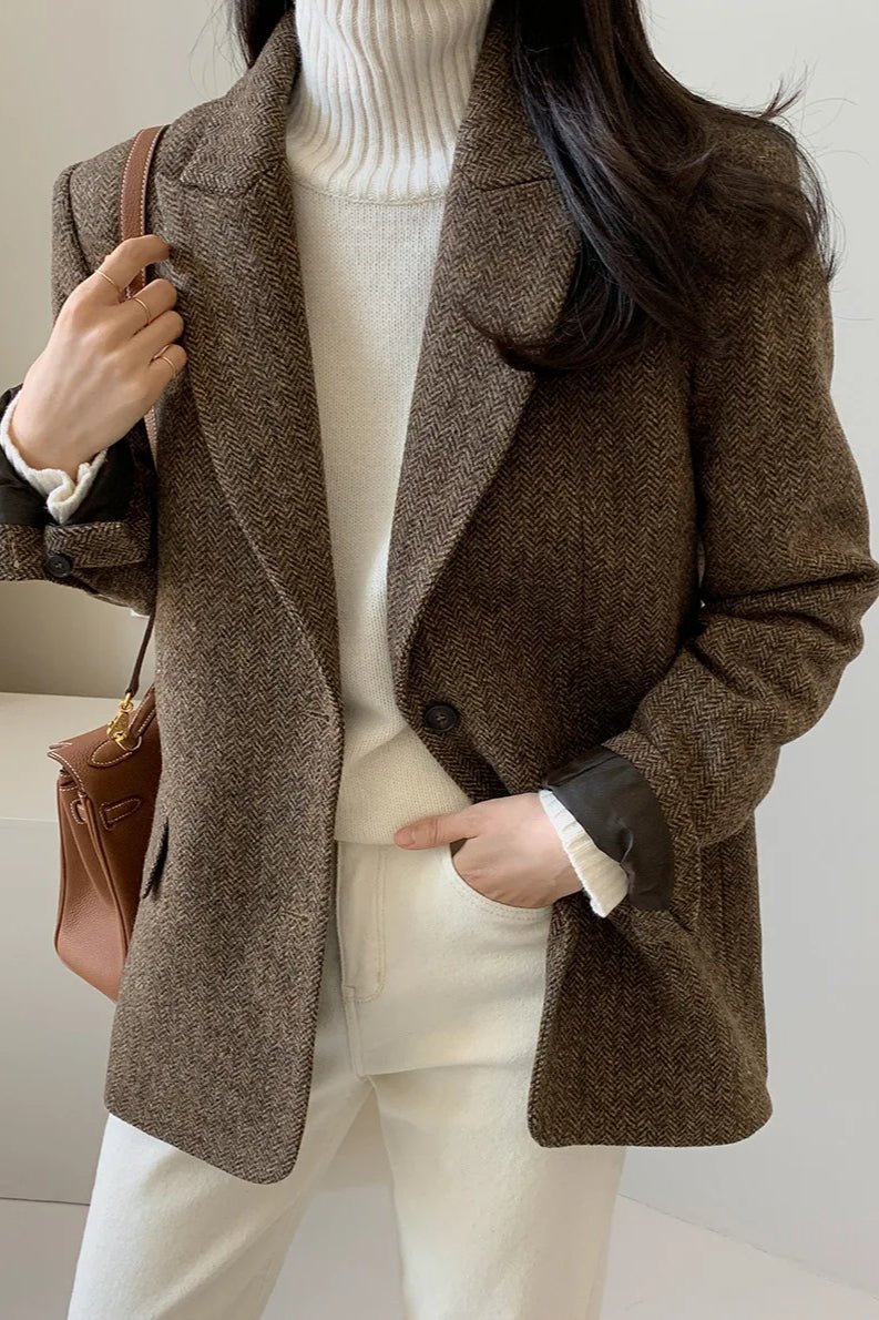 Kate - Women's Relaxed Blazer with Notch Lapel - photo 1