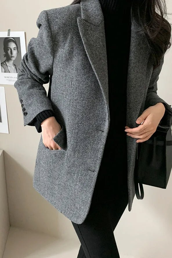 Kate - Women's Relaxed Blazer with Notch Lapel - photo 8