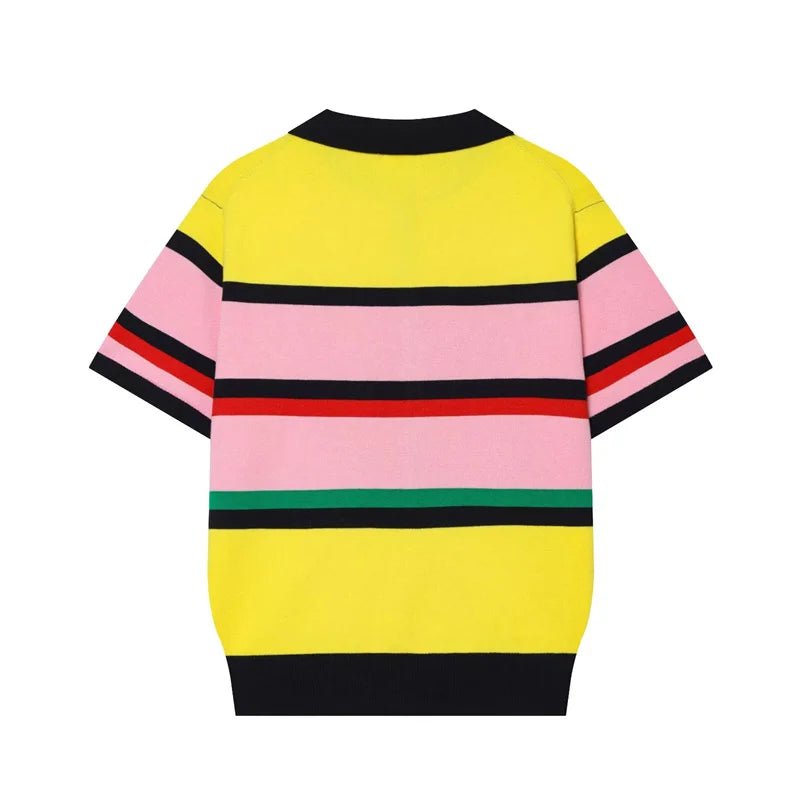 Katya - Women's Jumper in Knit with Colour Blocking - photo 6