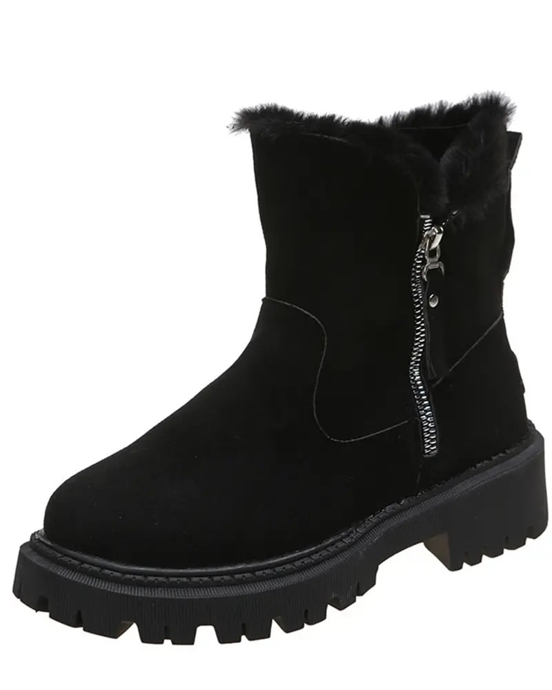 Kit - Women's Platform Snow Boots with Fleece Lining - photo 1