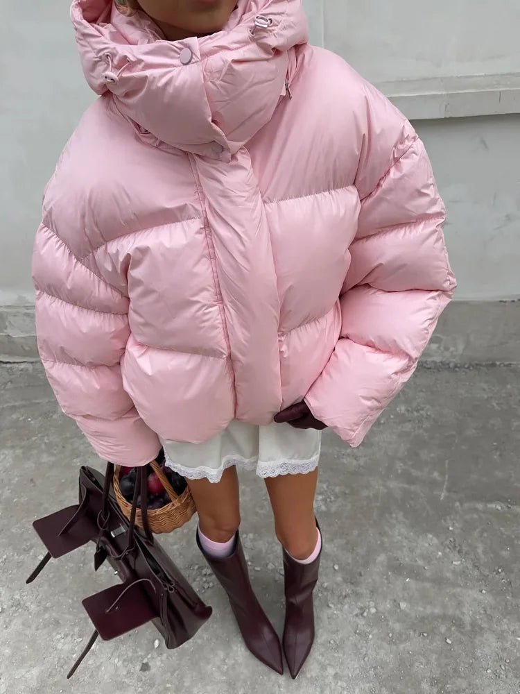 Lara - Women's Puffer Jacket with Hood - photo 1