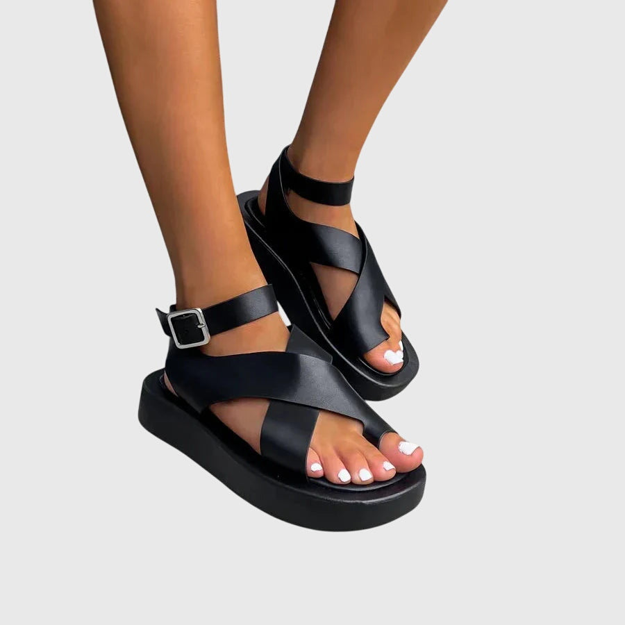 Laraine - Women's Chunky Platform Sandals with Toe Loop - photo 6