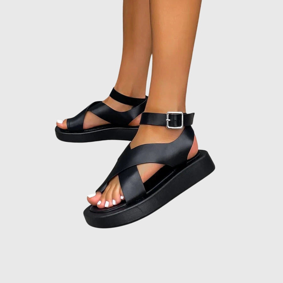 Laraine - Women's Chunky Platform Sandals with Toe Loop - photo 7