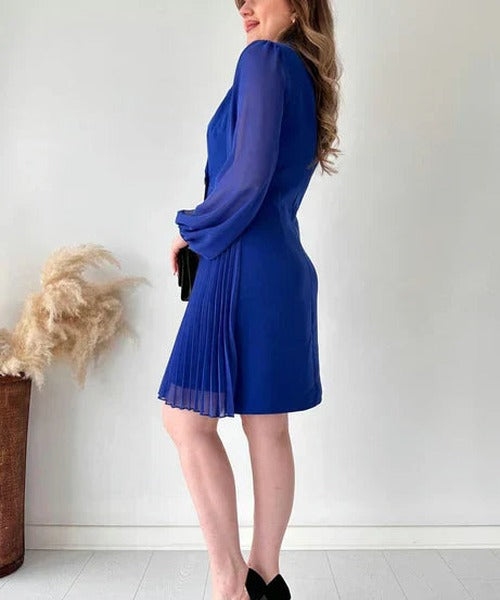 Lauren - Women's Pleated Mini Dress - photo 11