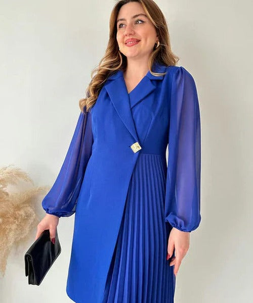 Lauren - Women's Pleated Mini Dress - photo 12