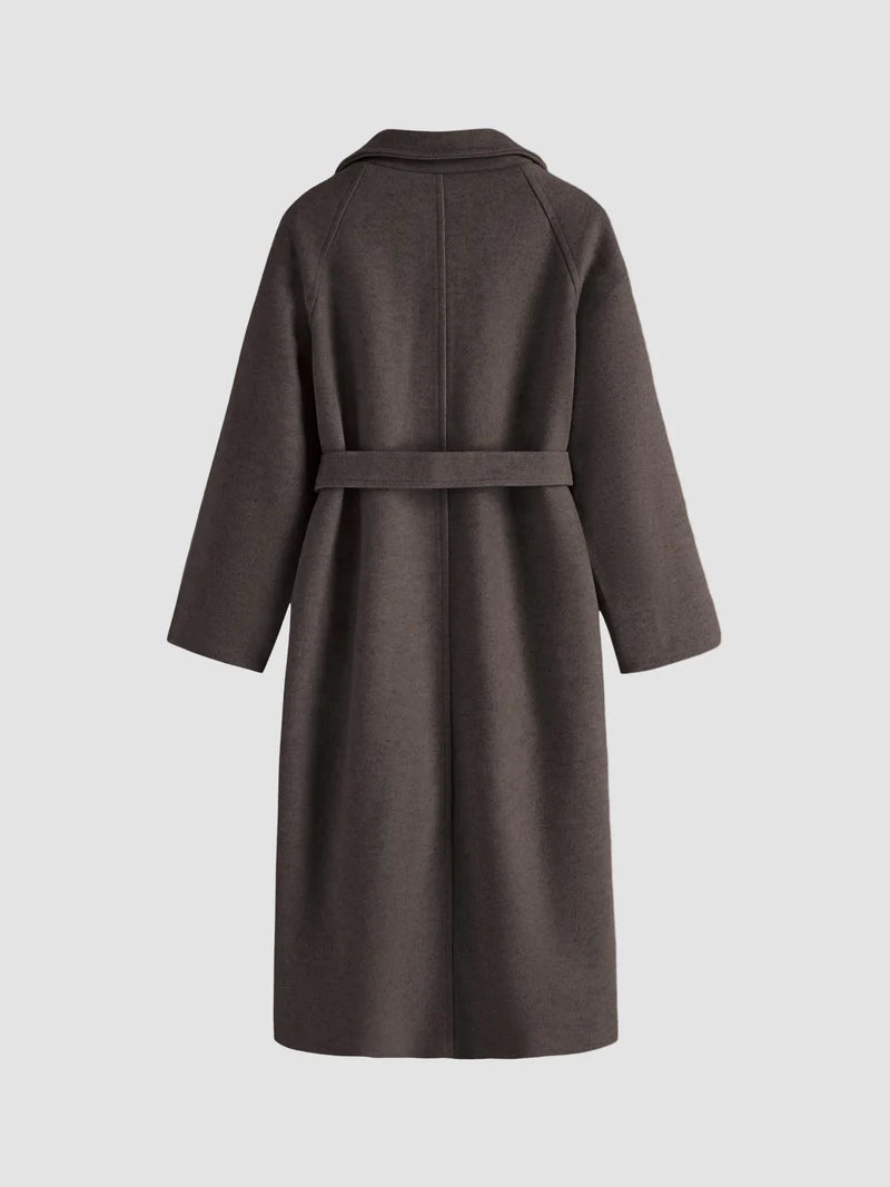 Laurie - Women's Belted Longline Coat - photo 4