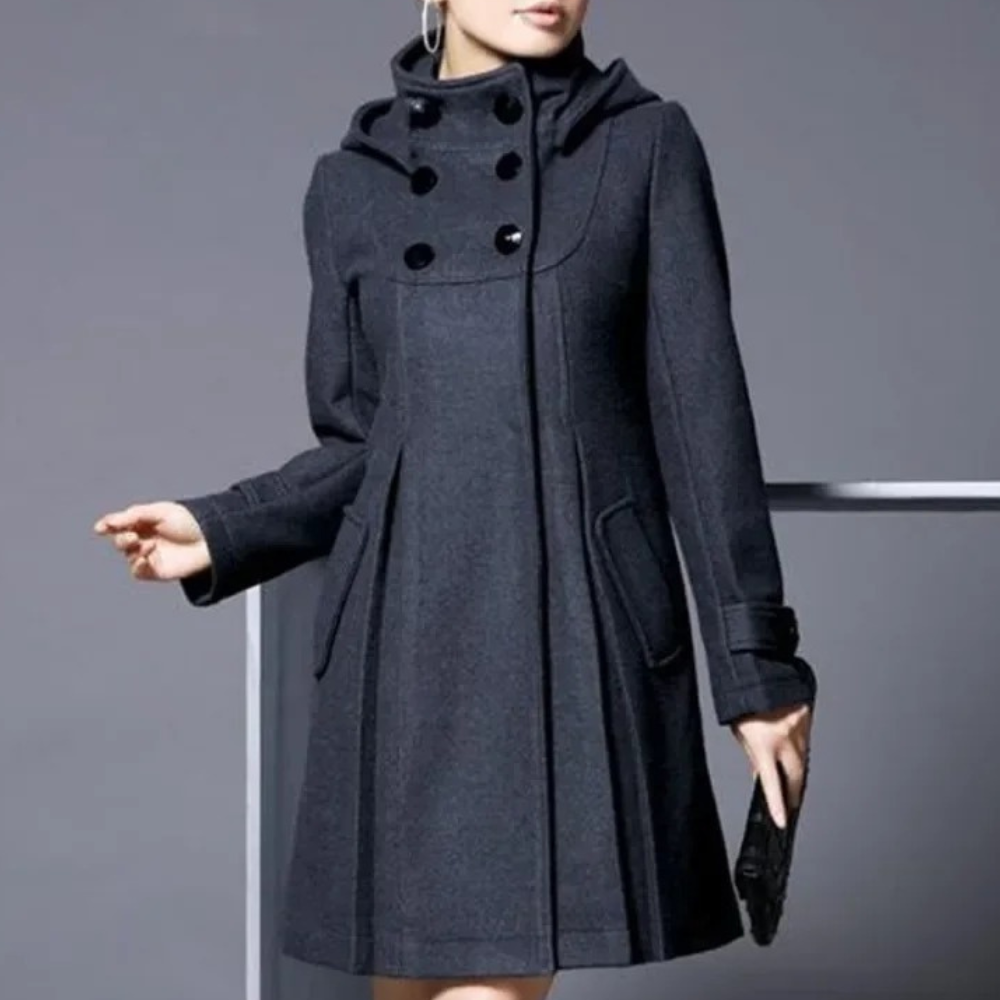 Lena - Women's Coat with Side Pockets - photo 3