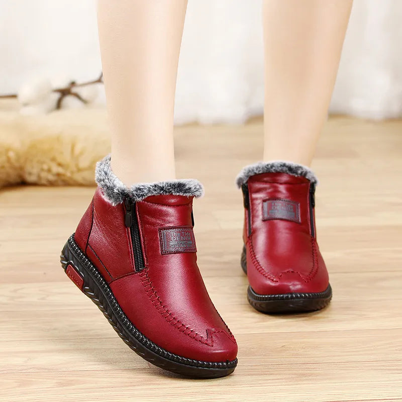 Lennox - Women's Ankle Boots with Grip Sole and Side Zip - photo 1