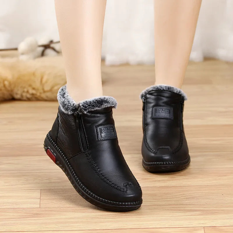 Lennox - Women's Ankle Boots with Grip Sole and Side Zip - photo 2