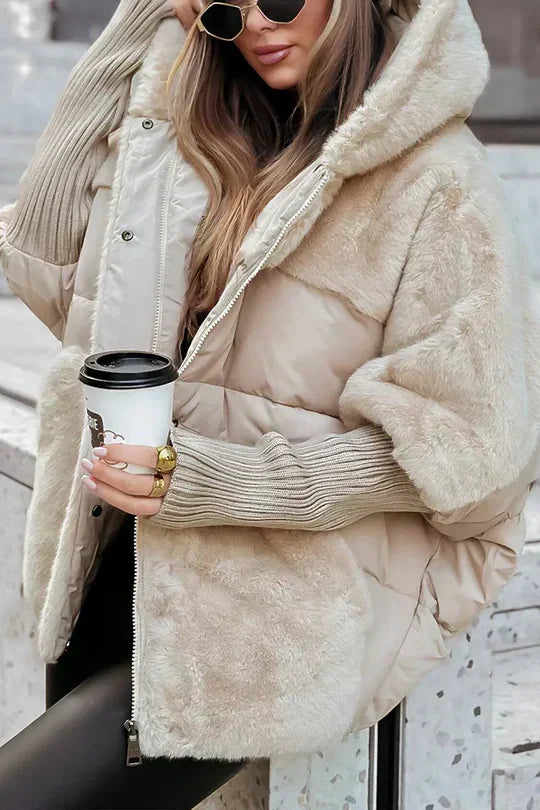 Lettie - Women's Faux Fur Panel Winter Jacket - photo 1