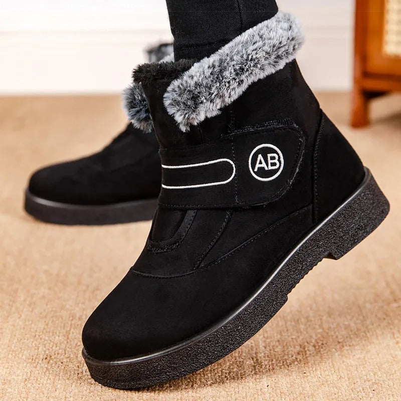 Liana - Women's Ankle Boots in Faux Fur with Strap Fastening - photo 1