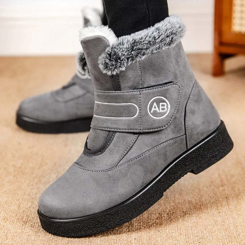 Liana - Women's Ankle Boots in Faux Fur with Strap Fastening - photo 2