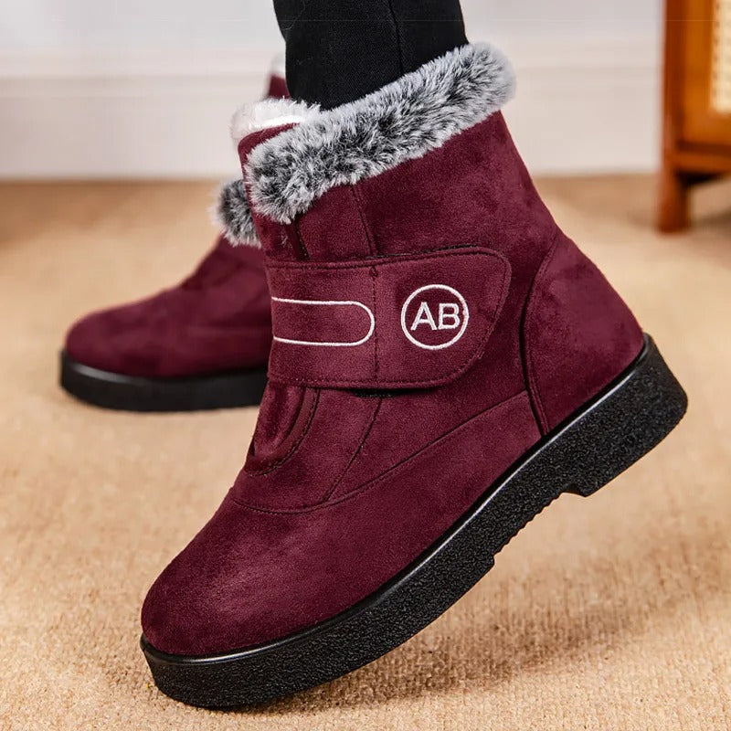 Liana - Women's Ankle Boots in Faux Fur with Strap Fastening - photo 3