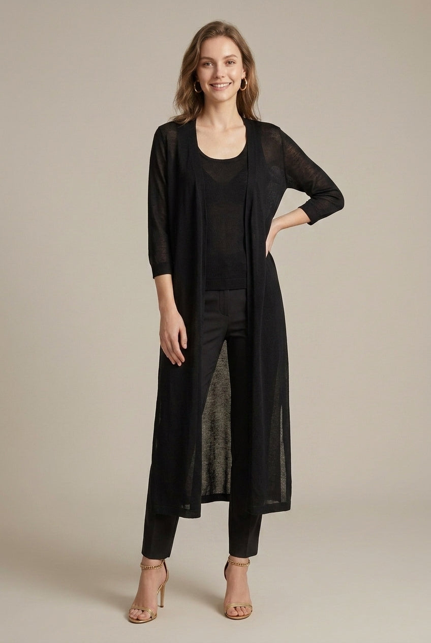 Lilian - Women's Relaxed Cardigan with Long Sleeves - photo 2
