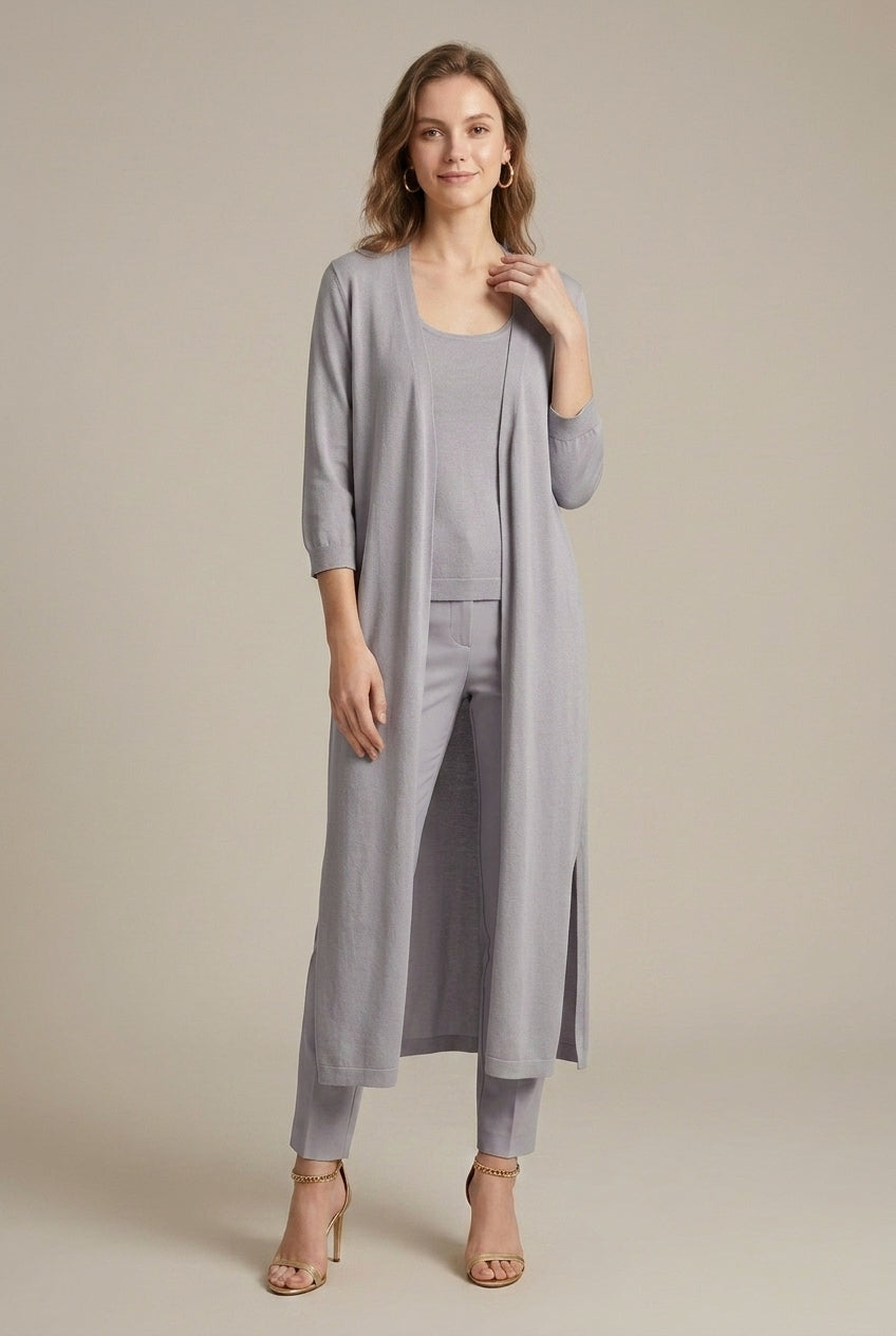 Lilian - Women's Relaxed Cardigan with Long Sleeves - photo 3