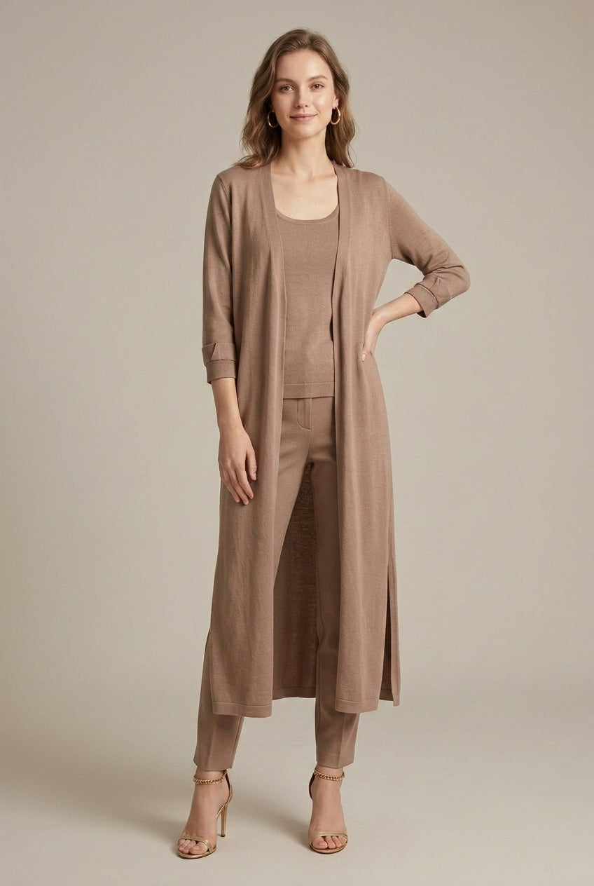 Lilian - Women's Relaxed Cardigan with Long Sleeves - photo 4