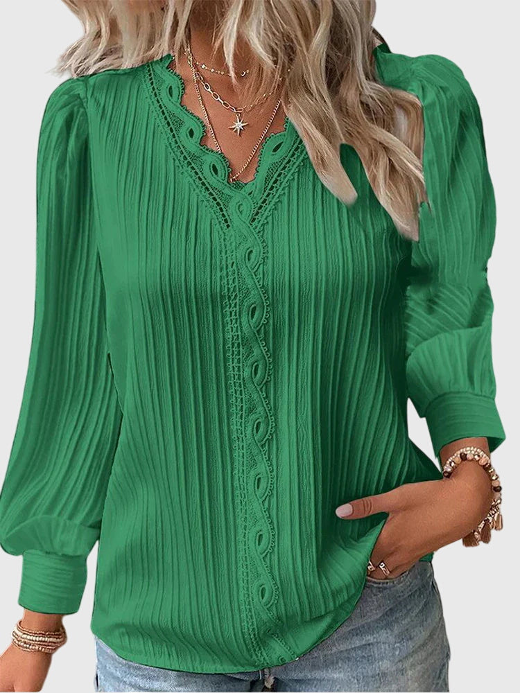 Lora - Women's Pleated Pullover Blouse - photo 2
