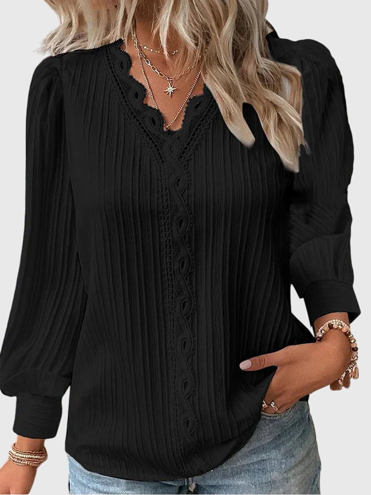Lora - Women's Pleated Pullover Blouse - photo 3