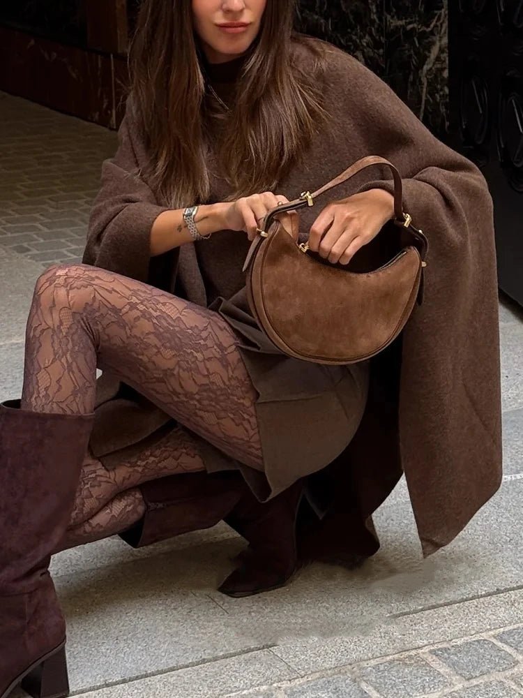 Lorelei - Women's Relaxed Cape in Knit - photo 5