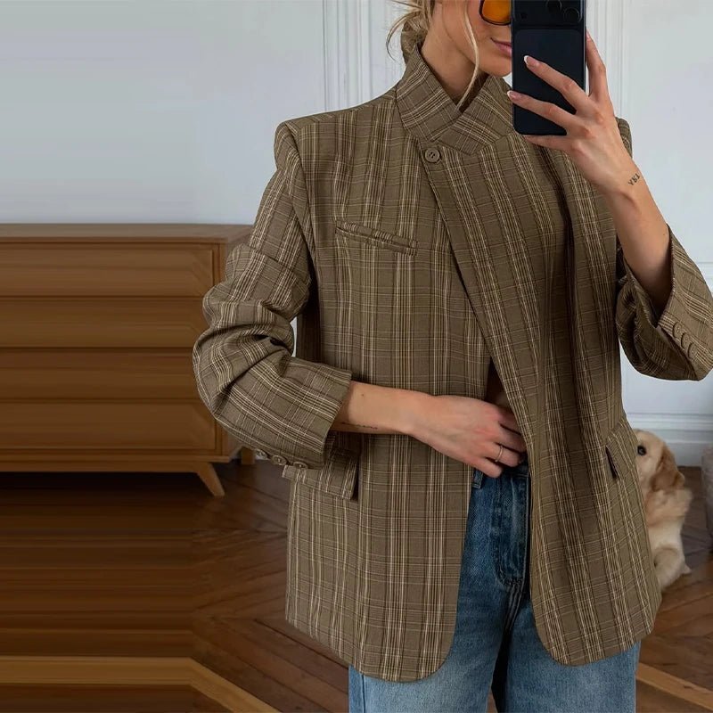 Lucia - Women's Jacket in Stripe with Collar - photo 6