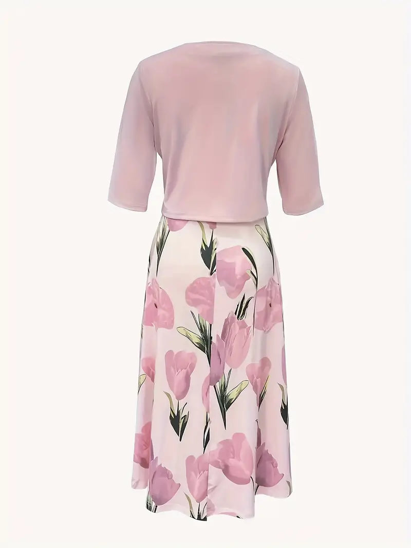 Maisie - Women's Two-Piece Set in Floral Print - photo 3