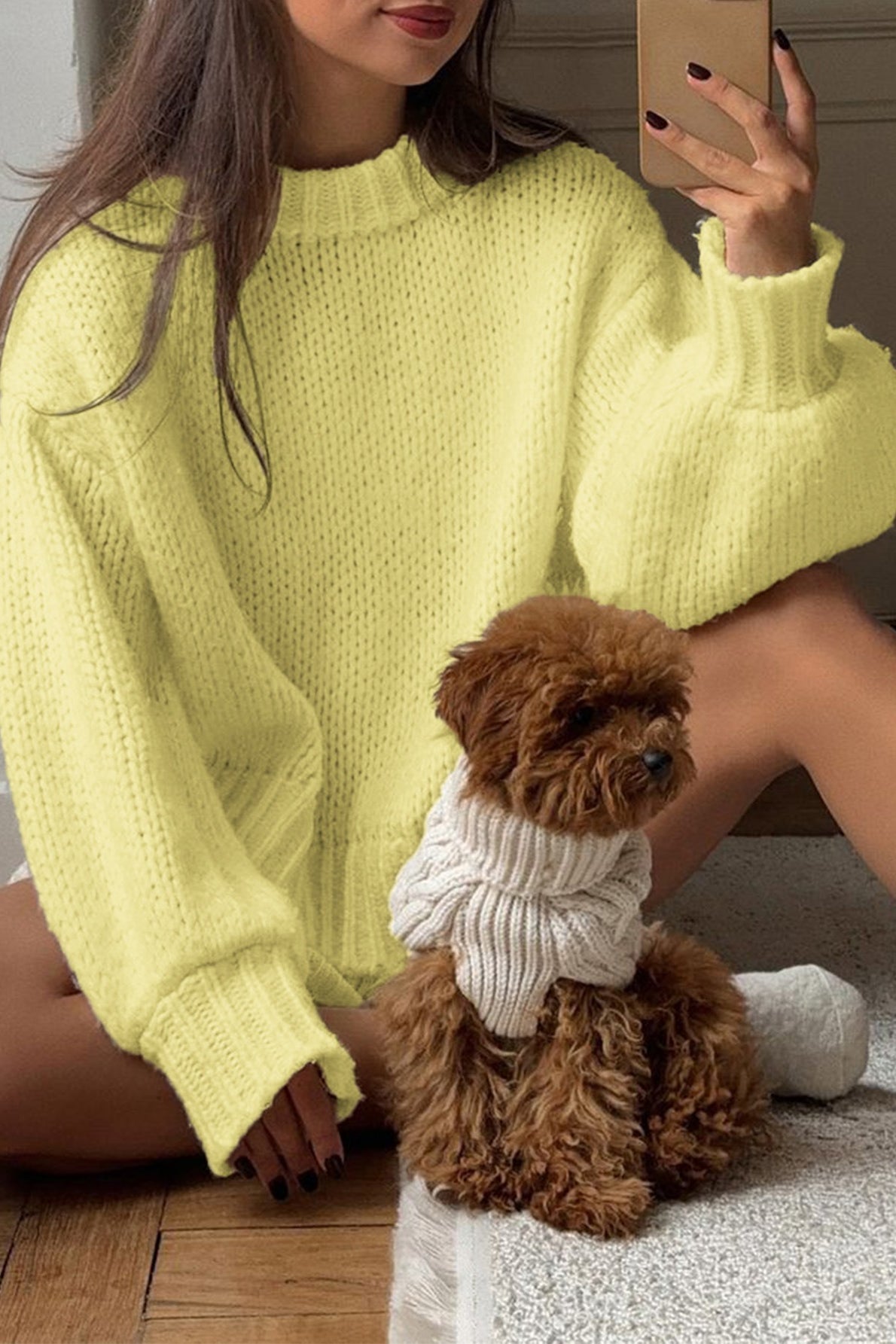 Mandy - Women's Relaxed Jumper with Collar - photo 4