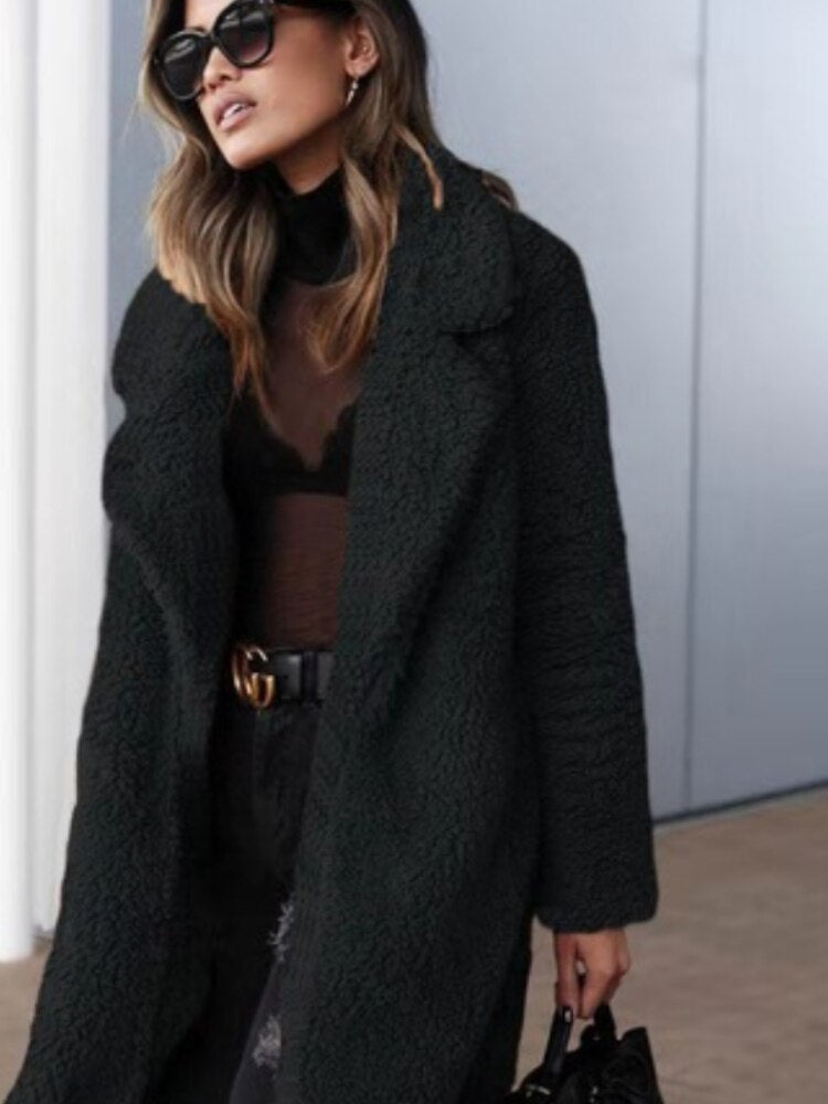 Marcy - Women's Longline Teddy Coat - photo 3