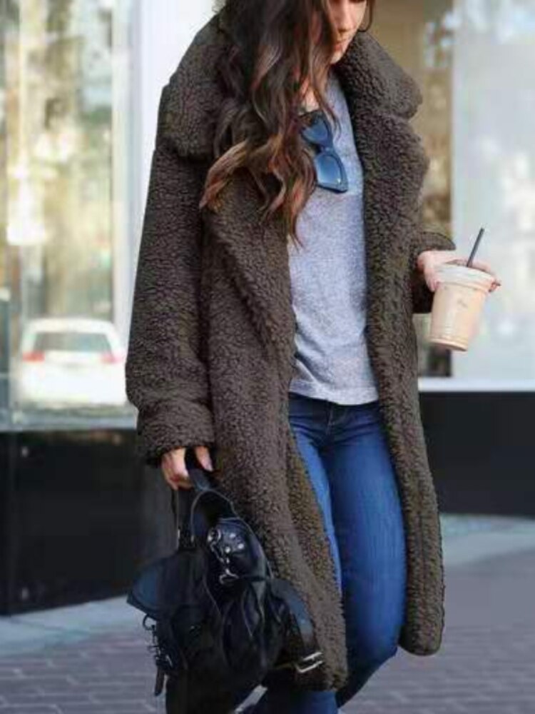 Marcy - Women's Longline Teddy Coat - photo 4