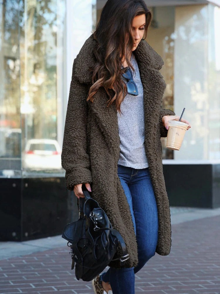 Marcy - Women's Longline Teddy Coat - photo 5