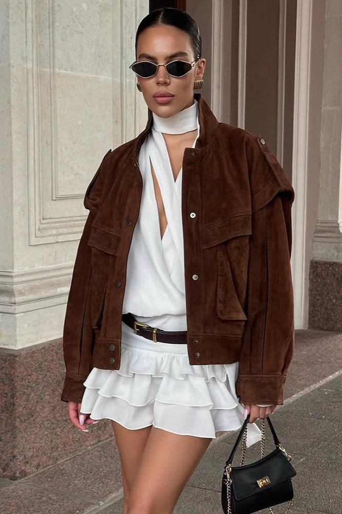 Marina - Women's Relaxed Jacket with Side Pockets - photo 1
