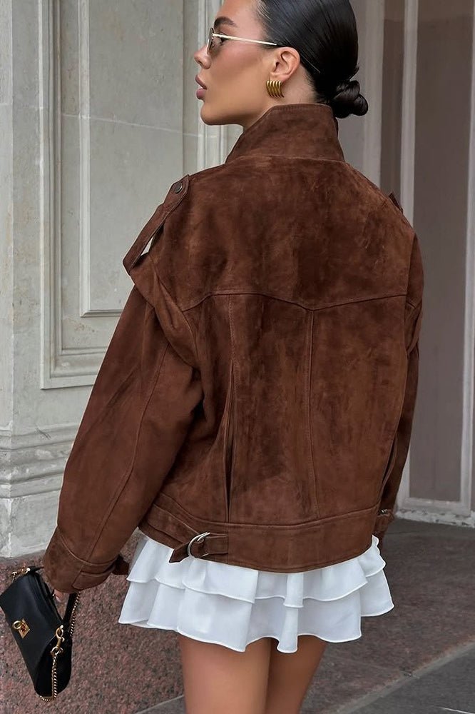 Marina - Women's Relaxed Jacket with Side Pockets - photo 4