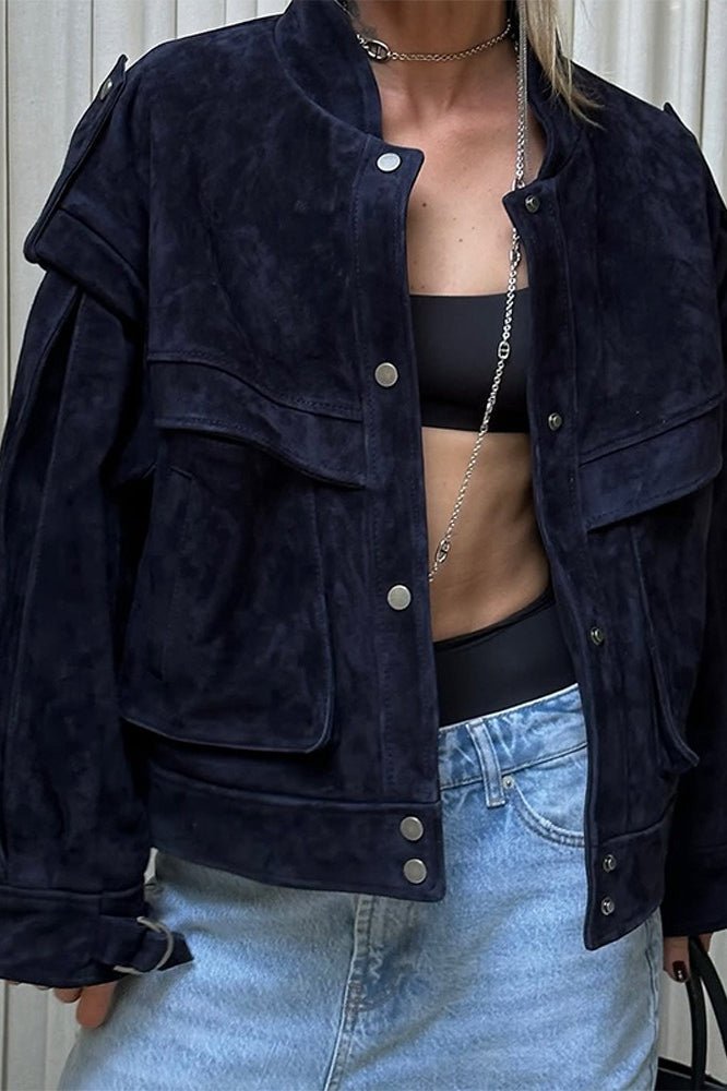 Marina - Women's Relaxed Jacket with Side Pockets - photo 8