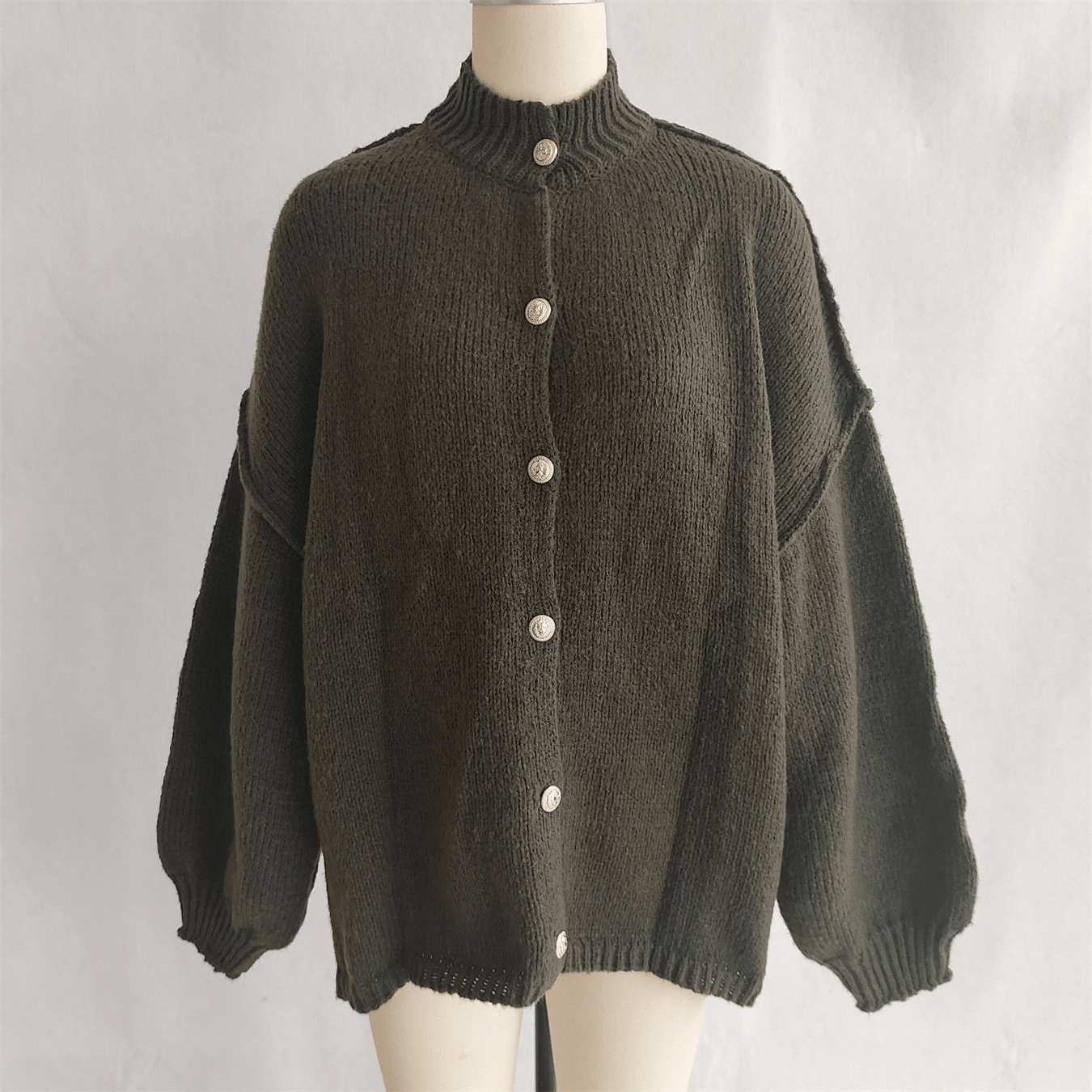 Marlene - Women's Wrap Cardigan with Button Front - photo 10