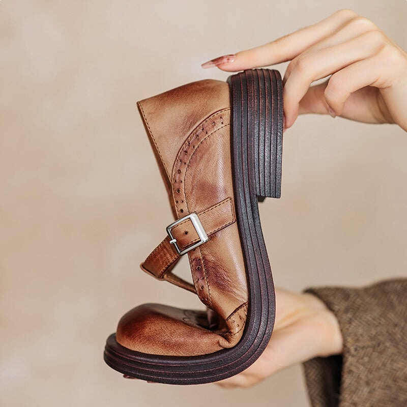 Women's Classic Mary Jane Sandals in Vegan Leather