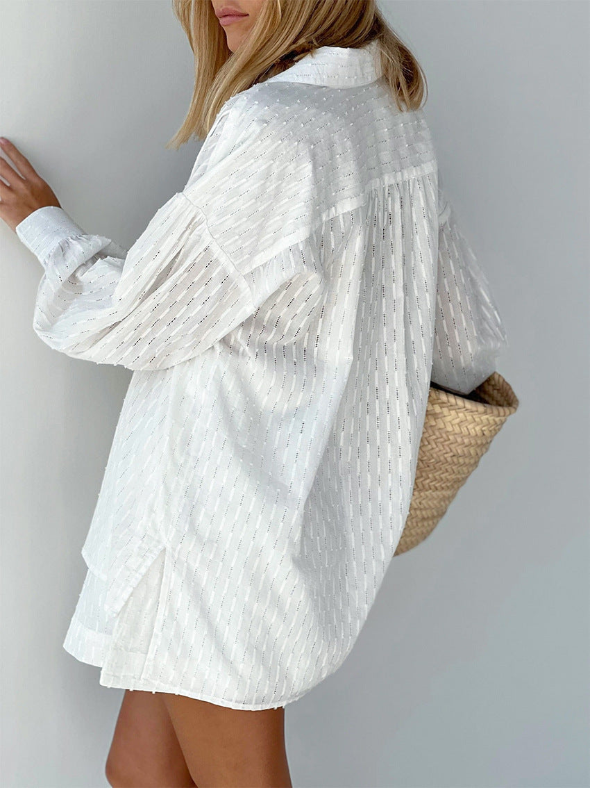 Meara - Women's Relaxed Two-Piece Set in Embroidery - photo 12