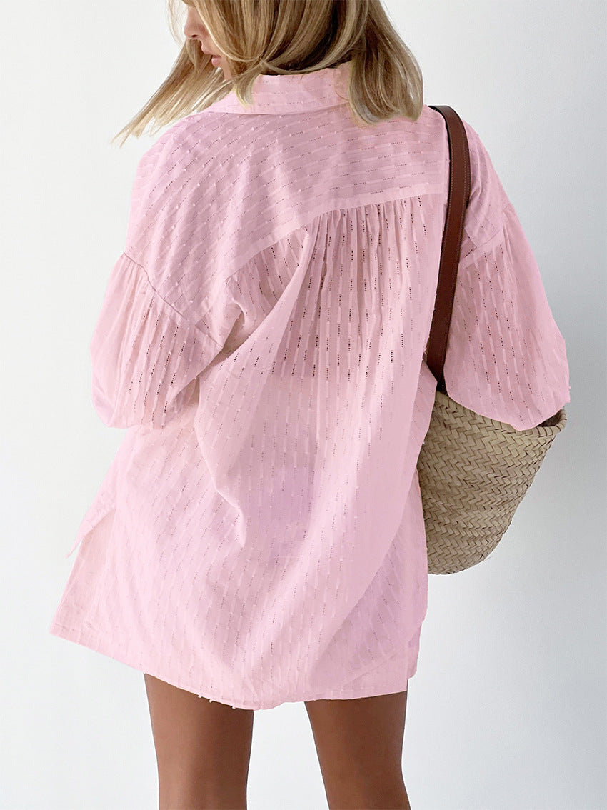 Meara - Women's Relaxed Two-Piece Set in Embroidery - photo 8