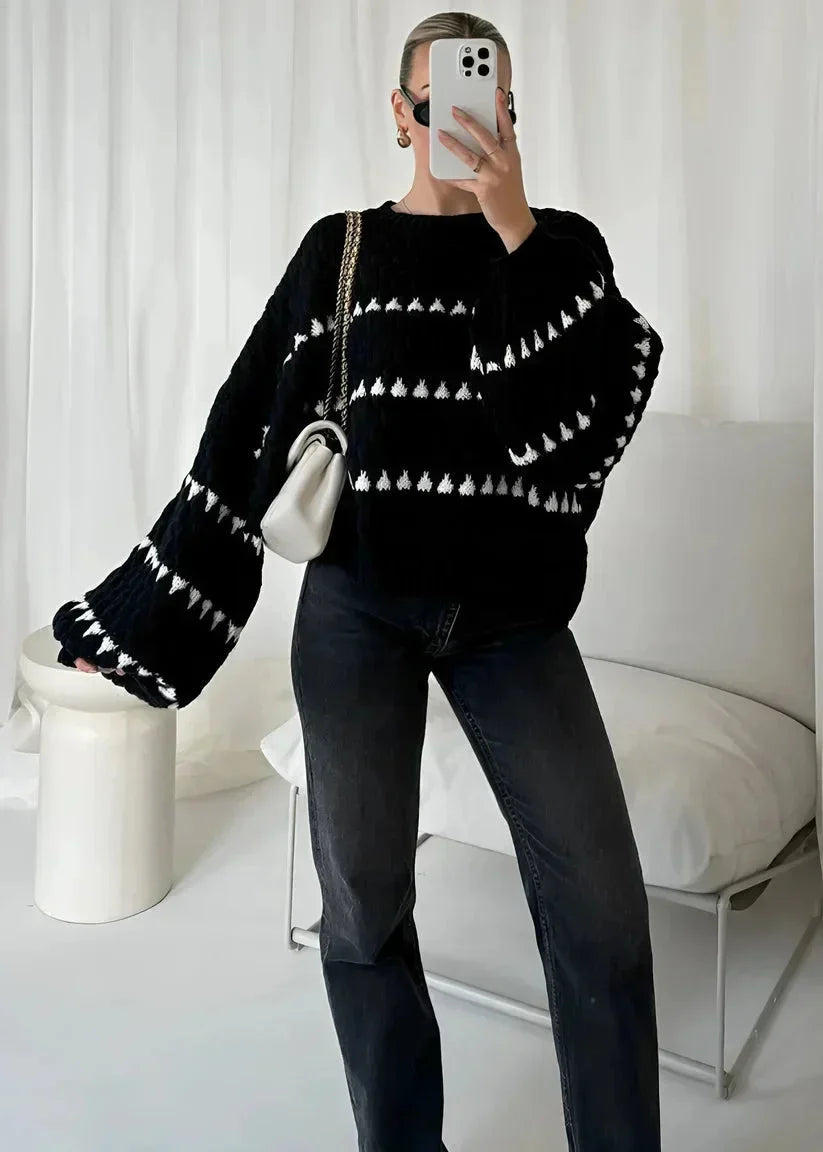 Michele - Women's Wrap Jumper in Knit - photo 10
