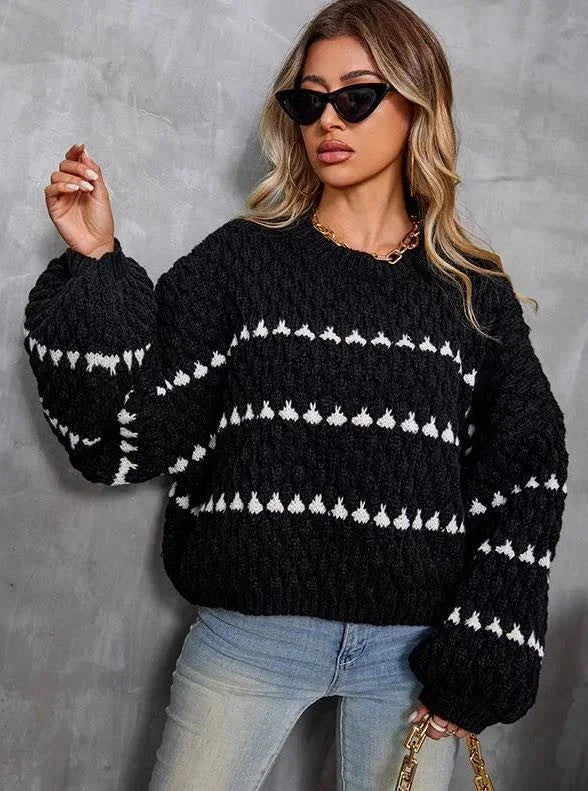 Michele - Women's Wrap Jumper in Knit - photo 9
