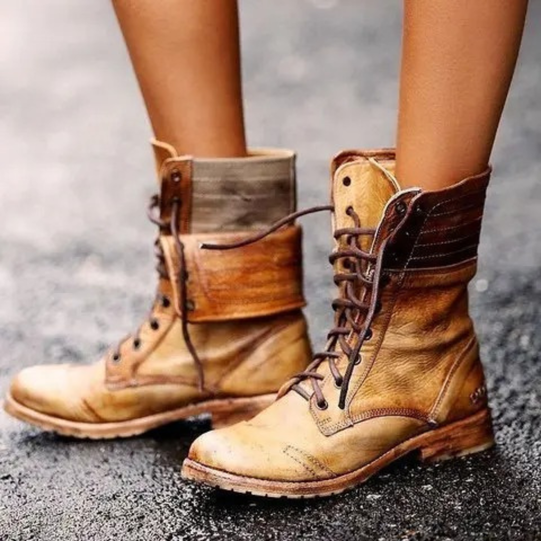 Minnie - Women's Mid-Calf Boots with Turn-Down Cuff - photo 1