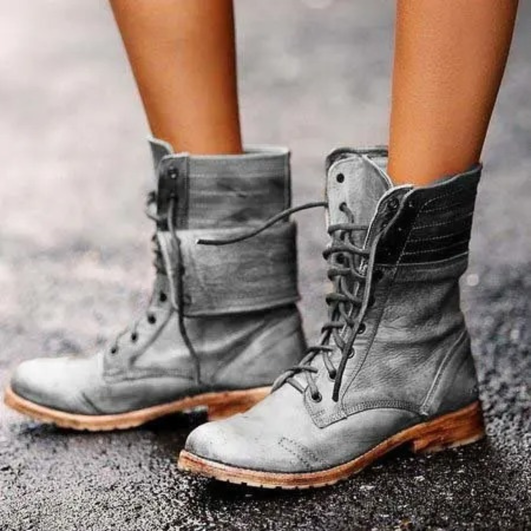 Minnie - Women's Mid-Calf Boots with Turn-Down Cuff - photo 3
