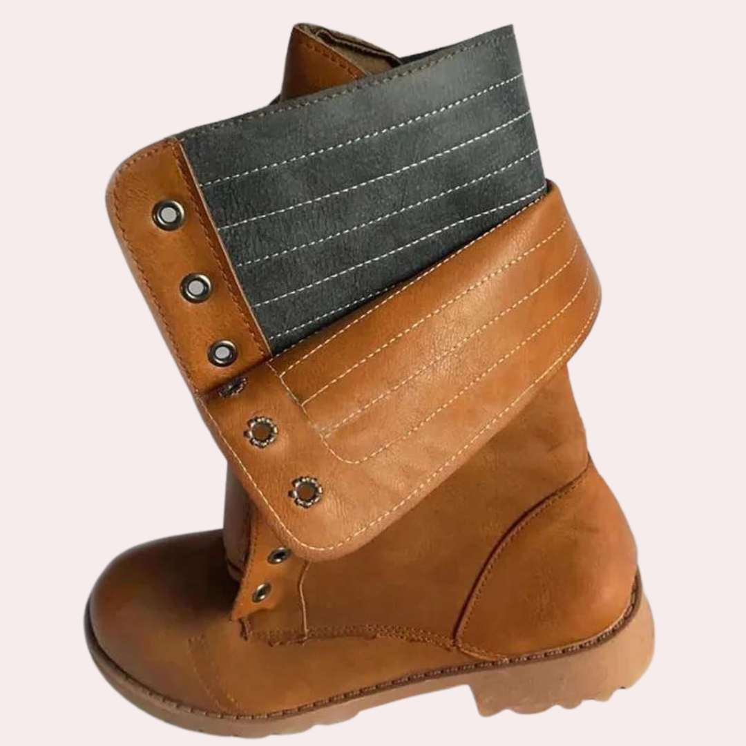Minnie - Women's Mid-Calf Boots with Turn-Down Cuff - photo 6