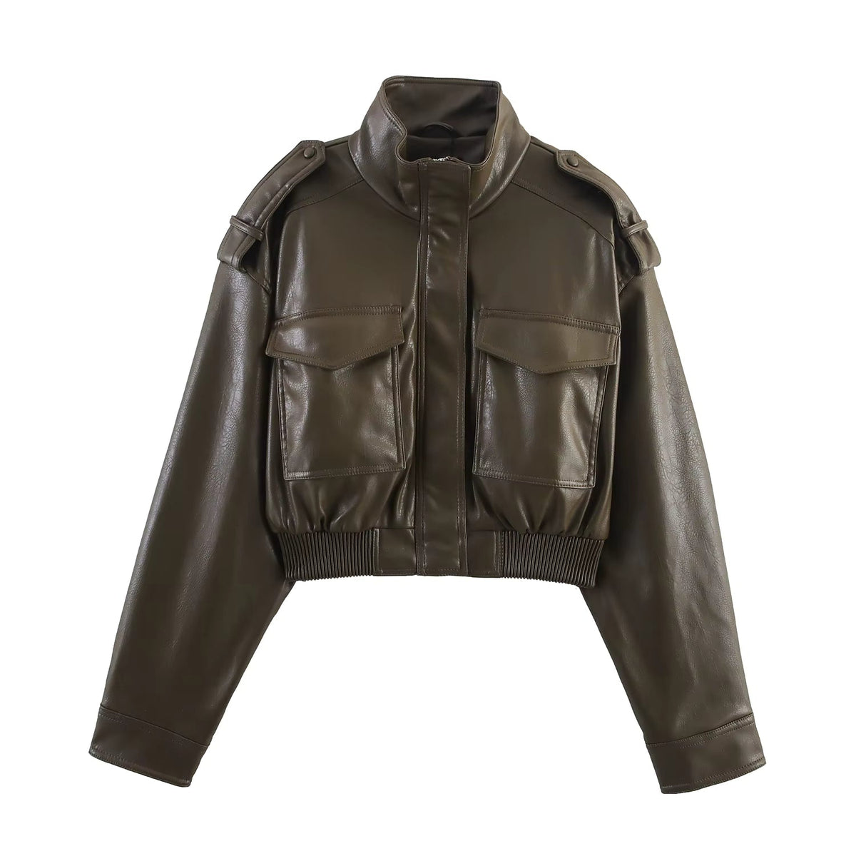 Mireille-Rae - Women's Bomber Jacket with Zip Front - photo 2
