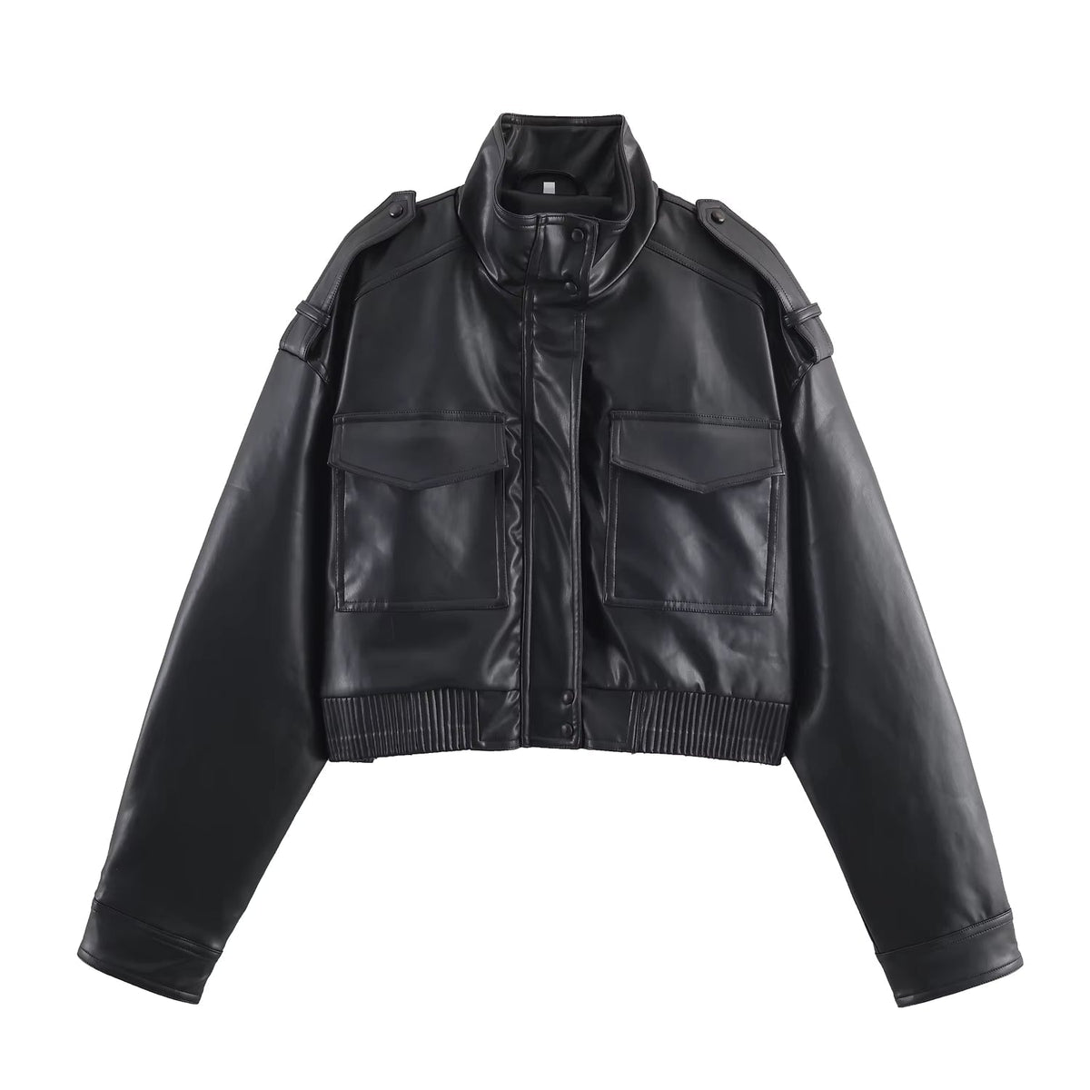 Mireille-Rae - Women's Bomber Jacket with Zip Front - photo 3