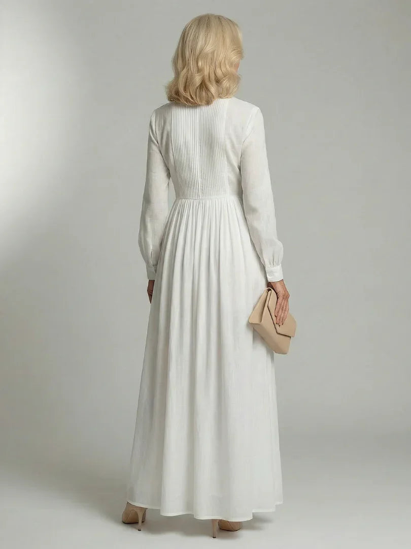 Miriam - Women's Relaxed Dress with Ruching - photo 4
