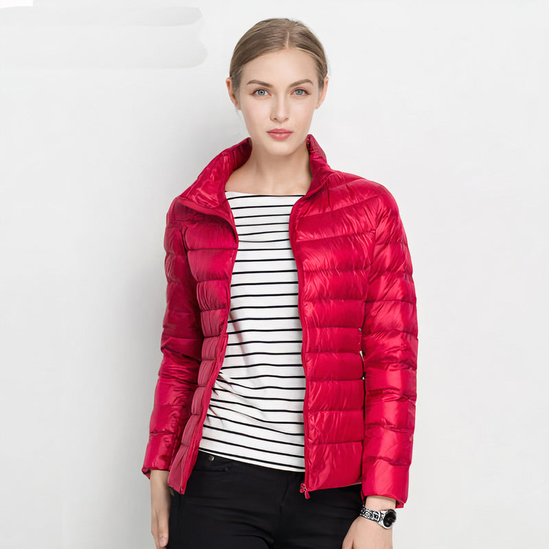 Mollie - Women's Puffer Jacket with Stand Collar - photo 5