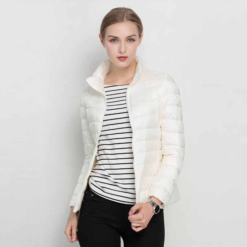 Mollie - Women's Puffer Jacket with Stand Collar - photo 8