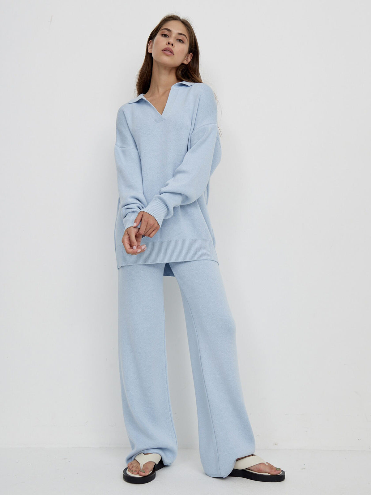 Nelida - Women's Knitted Loungewear Set – view 2